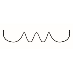 Opletený magnetický kabel, bilá/černá