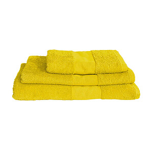 Osuška OLIMA BASIC BATH TOWEL, 100 × 150 cm, žlutá