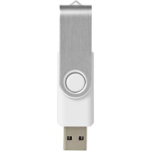 Otočný USB disk 16 GB, bílá