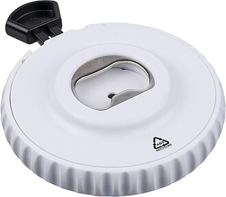 Otvírák na lahve s mechanickými kostkami, bílá/černá