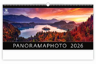 Panoramaphoto 2026, nástěnný kalendář, prodloužená záda - reklamní kalendáře