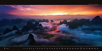 Panoramaphoto 2027, nástěnný kalendář, prodloužená záda