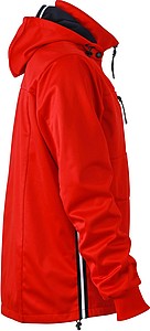 Pánská 3-vrstvá sofshellová bunda JAMES & NICHOLSON, červená, 3XL