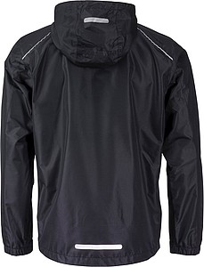 Pánská bunda do deště James & Nicholson, černá, XL