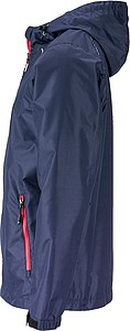 Pánská bunda do deště James & Nicholson, námořní modrá, XL