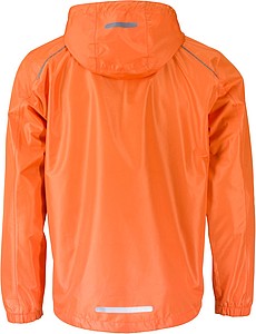 Pánská bunda do deště James & Nicholson, oranžová, XL