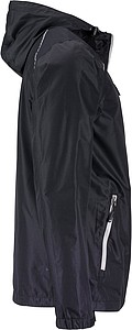 Pánská bunda do deště James & Nicholson RAIN, černá, 3XL