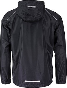Pánská bunda do deště James & Nicholson RAIN, černá, 3XL