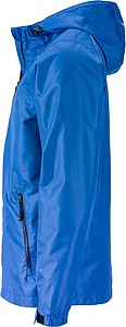 Pánská bunda do deště James & Nicholson RAIN, královská modrá, 3XL