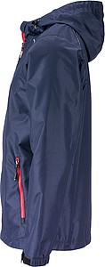 Pánská bunda do deště James & Nicholson RAIN, námořní modrá, 3XL