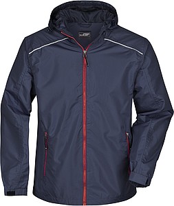 Pánská bunda do deště James & Nicholson RAIN, námořní modrá, XL