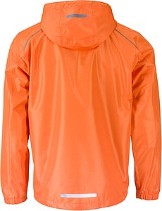 Pánská bunda do deště James & Nicholson RAIN, oranžová, 3XL