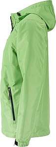 Pánská bunda do deště James & Nicholson RAIN, zelená, 3XL