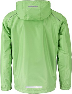 Pánská bunda do deště James & Nicholson RAIN, zelená, 3XL