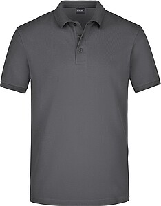 Pánská elastická polokošile James Nicholson, šedá, XXL
