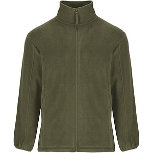 Pánská fleecová celorozepínací bunda, ROLY ARTIC, vojenská zelená tmavá, vel. 3XL