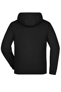 Pánská mikina James & Nicholson Doubleface, černá/šedá, velikost L