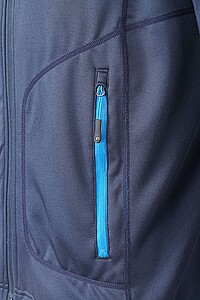 Pánská mikina James & Nicholson Stretchfleece, námořní mosdrá, velikost 3XL