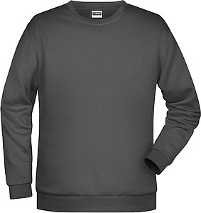 Pánská mikina James Nicholson sweatshirt men, antracitová, vel. S