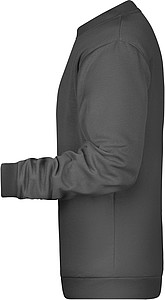 Pánská mikina James Nicholson sweatshirt men, antracitová, vel. S
