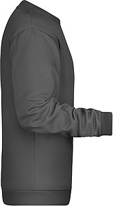 Pánská mikina James Nicholson sweatshirt men, antracitová, vel. S
