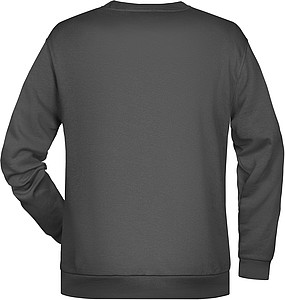 Pánská mikina James Nicholson sweatshirt men, antracitová, vel. XL