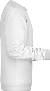 Pánská mikina James Nicholson sweatshirt men, bílá, vel. 3XL