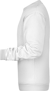 Pánská mikina James Nicholson sweatshirt men, bílá, vel. S