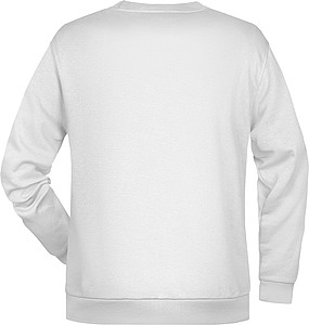 Pánská mikina James Nicholson sweatshirt men, bílá, vel. S