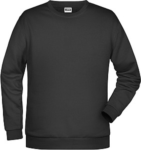 Pánská mikina James Nicholson sweatshirt men, černá, vel. L