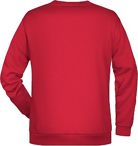 Pánská mikina James Nicholson sweatshirt men, červená, vel. L