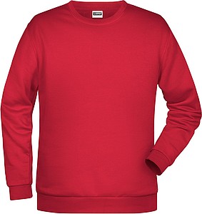 Pánská mikina James Nicholson sweatshirt men, červená, vel. S