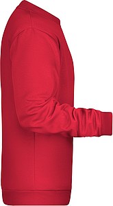 Pánská mikina James Nicholson sweatshirt men, červená, vel. S
