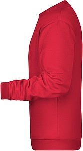 Pánská mikina James Nicholson sweatshirt men, červená, vel. XXL