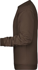 Pánská mikina James Nicholson sweatshirt men, hnědá, vel. L