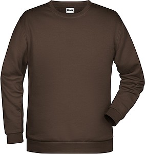 Pánská mikina James Nicholson sweatshirt men, hnědá, vel. S