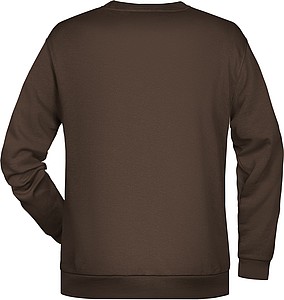 Pánská mikina James Nicholson sweatshirt men, hnědá, vel. S