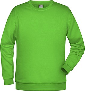 Pánská mikina James Nicholson sweatshirt men, jasně zelená, vel. 5XL