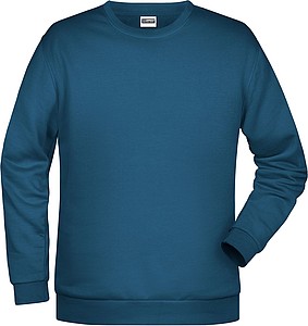 Pánská mikina James Nicholson sweatshirt men, modrozelená, vel. 4XL