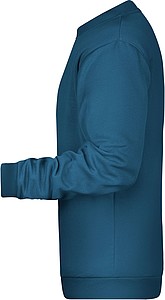 Pánská mikina James Nicholson sweatshirt men, modrozelená, vel. S