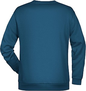 Pánská mikina James Nicholson sweatshirt men, modrozelená, vel. S
