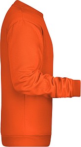 Pánská mikina James Nicholson sweatshirt men, oranžová, vel. 5XL