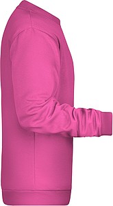 Pánská mikina James Nicholson sweatshirt men, růžová, vel. S