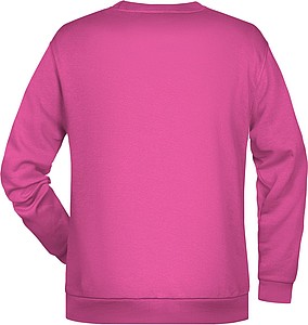 Pánská mikina James Nicholson sweatshirt men, růžová, vel. XL
