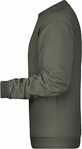Pánská mikina James Nicholson sweatshirt men, šedá, vel. S