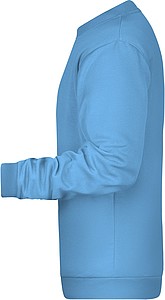 Pánská mikina James Nicholson sweatshirt men, sv. modrá, vel. L