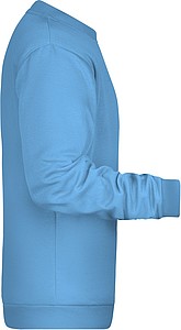 Pánská mikina James Nicholson sweatshirt men, sv. modrá, vel. L