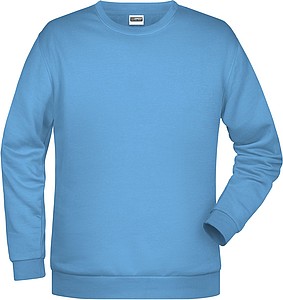 Pánská mikina James Nicholson sweatshirt men, sv. modrá, vel. S