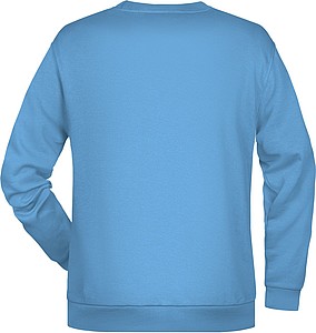 Pánská mikina James Nicholson sweatshirt men, sv. modrá, vel. S