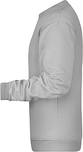 Pánská mikina James Nicholson sweatshirt men, sv. šedý melír, vel. L